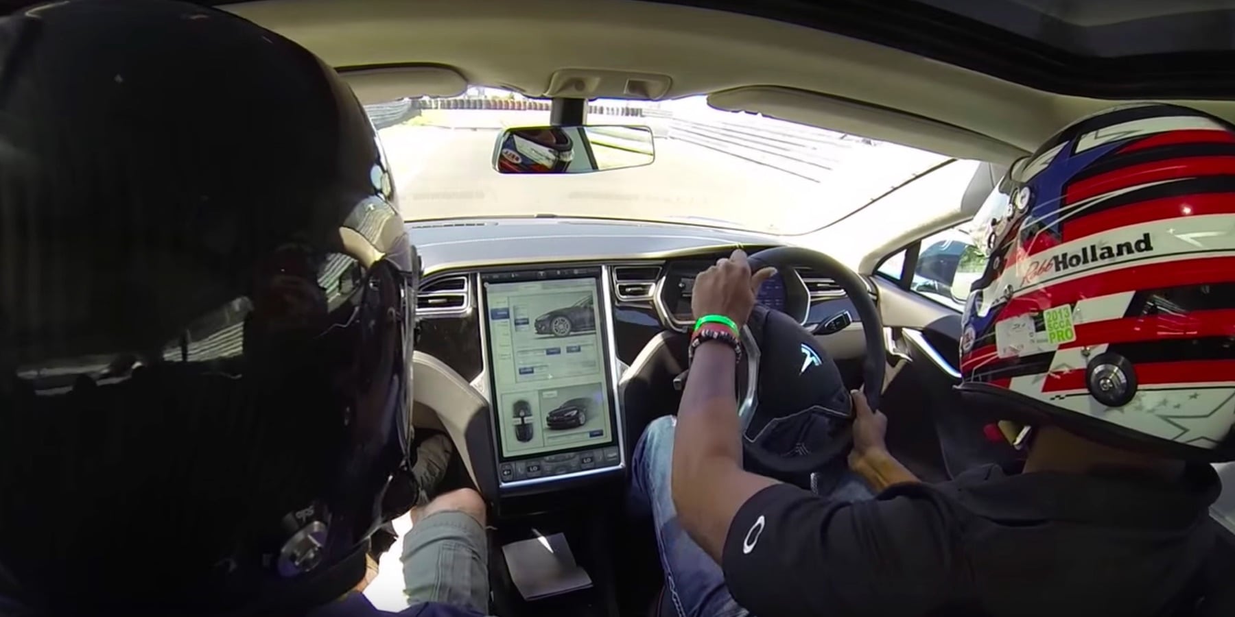 Inside right hand drive Tesla Model S