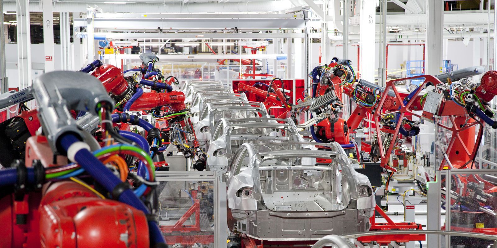 Model S body factory