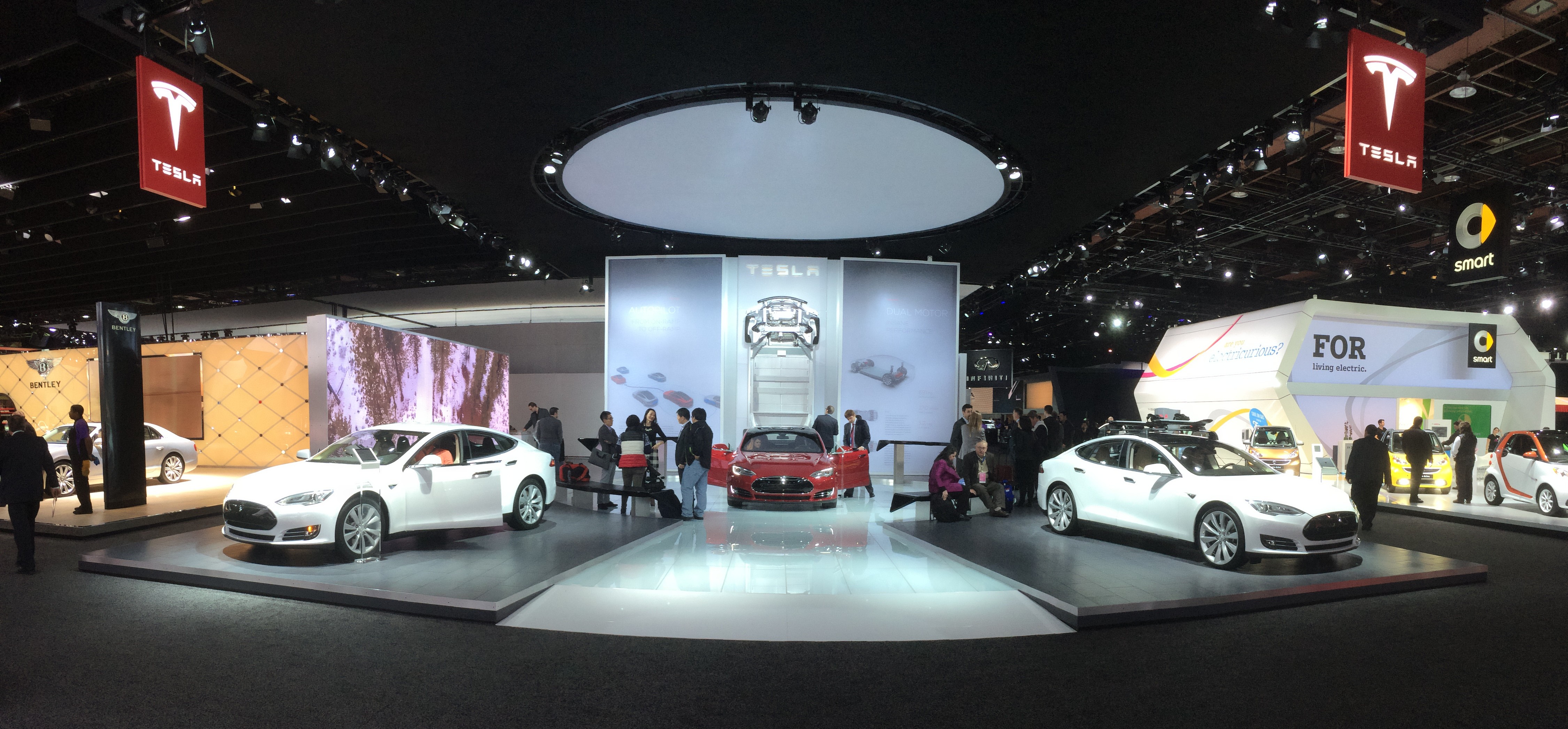Detroit Tesla booth 2015