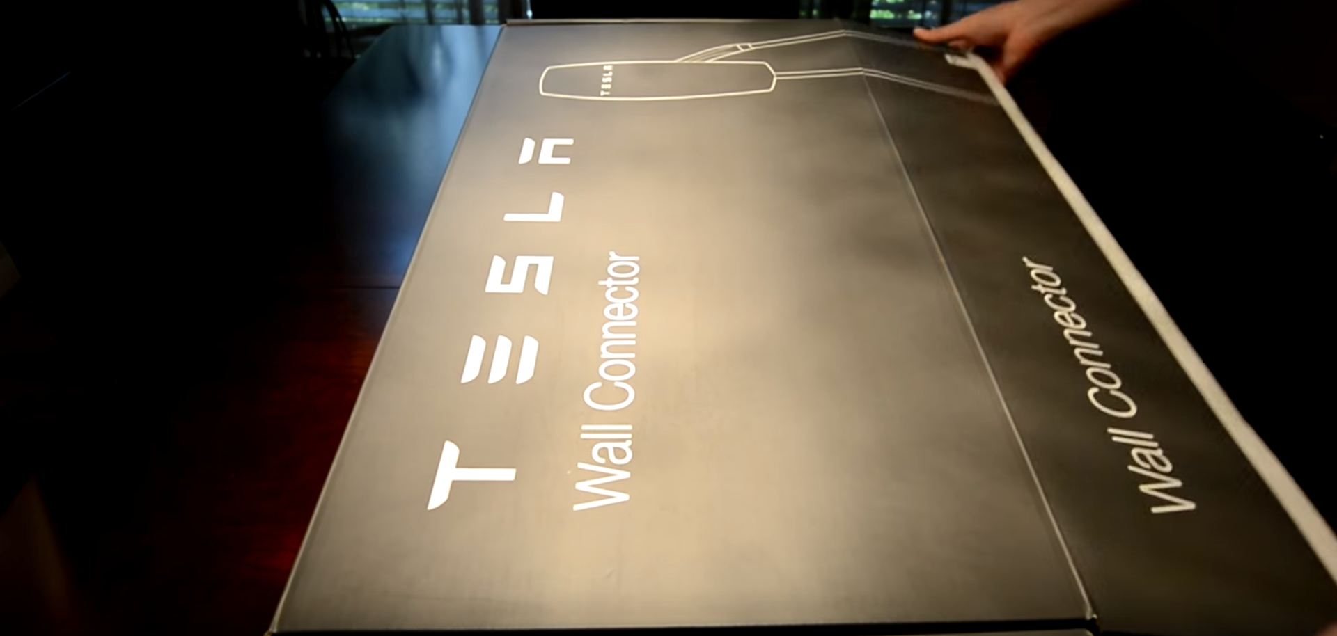 unboxing tesla wall connector