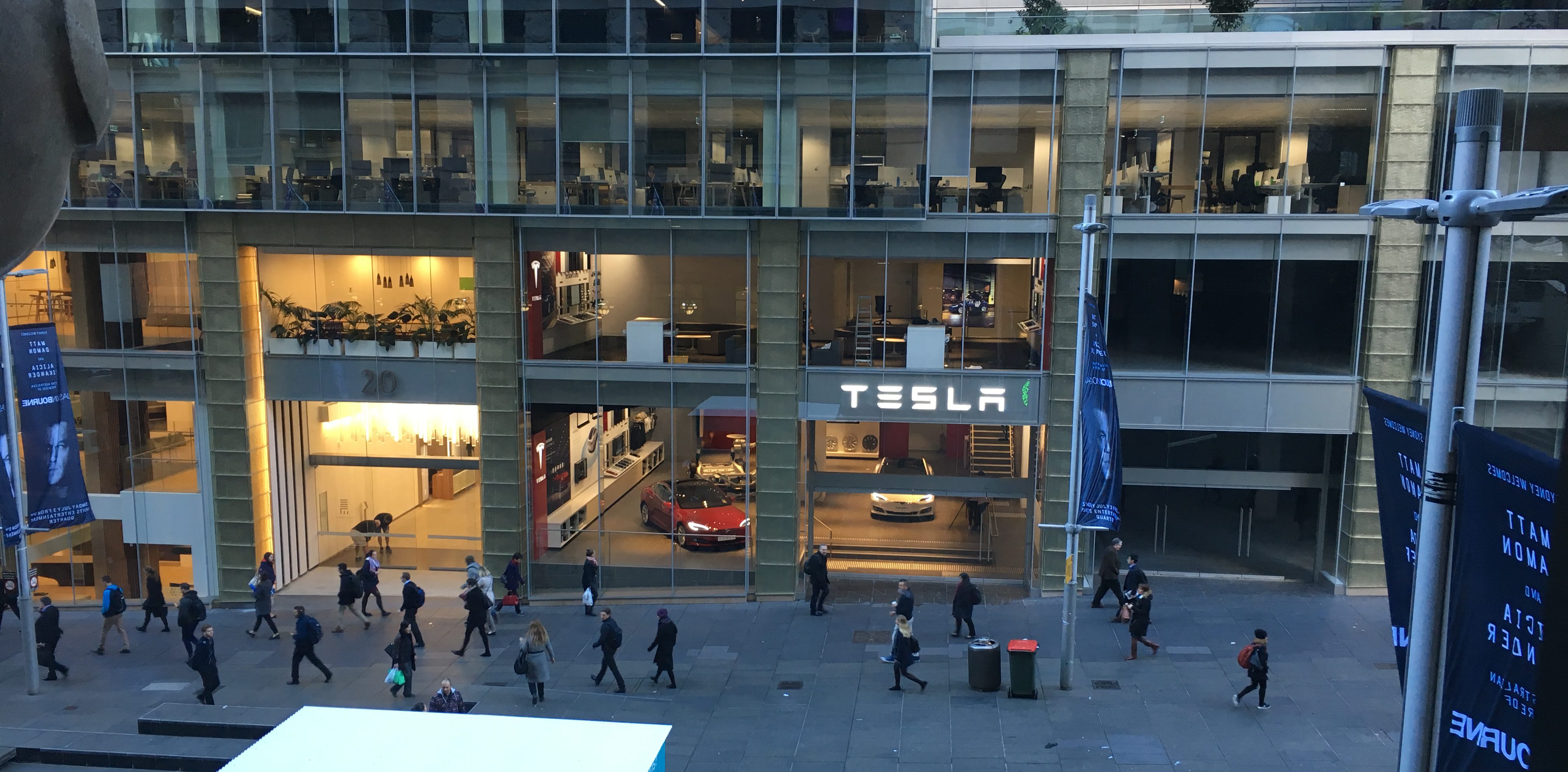 Tesla store Sydney Martin Place 1