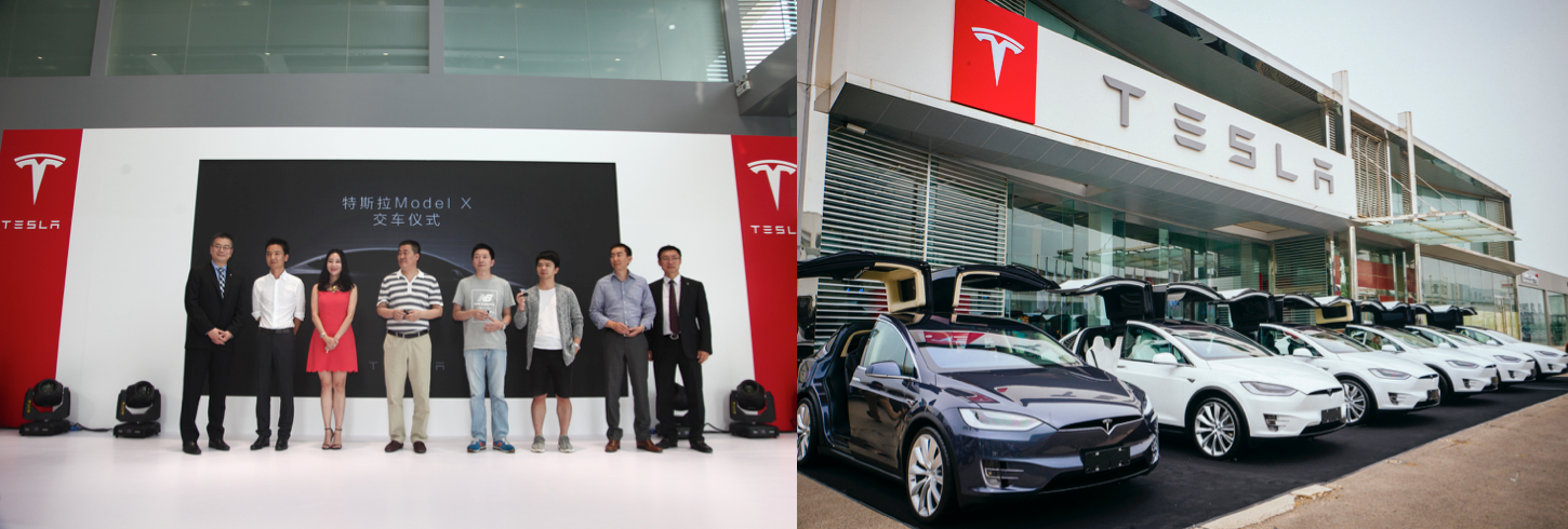 tesla model x delivery china