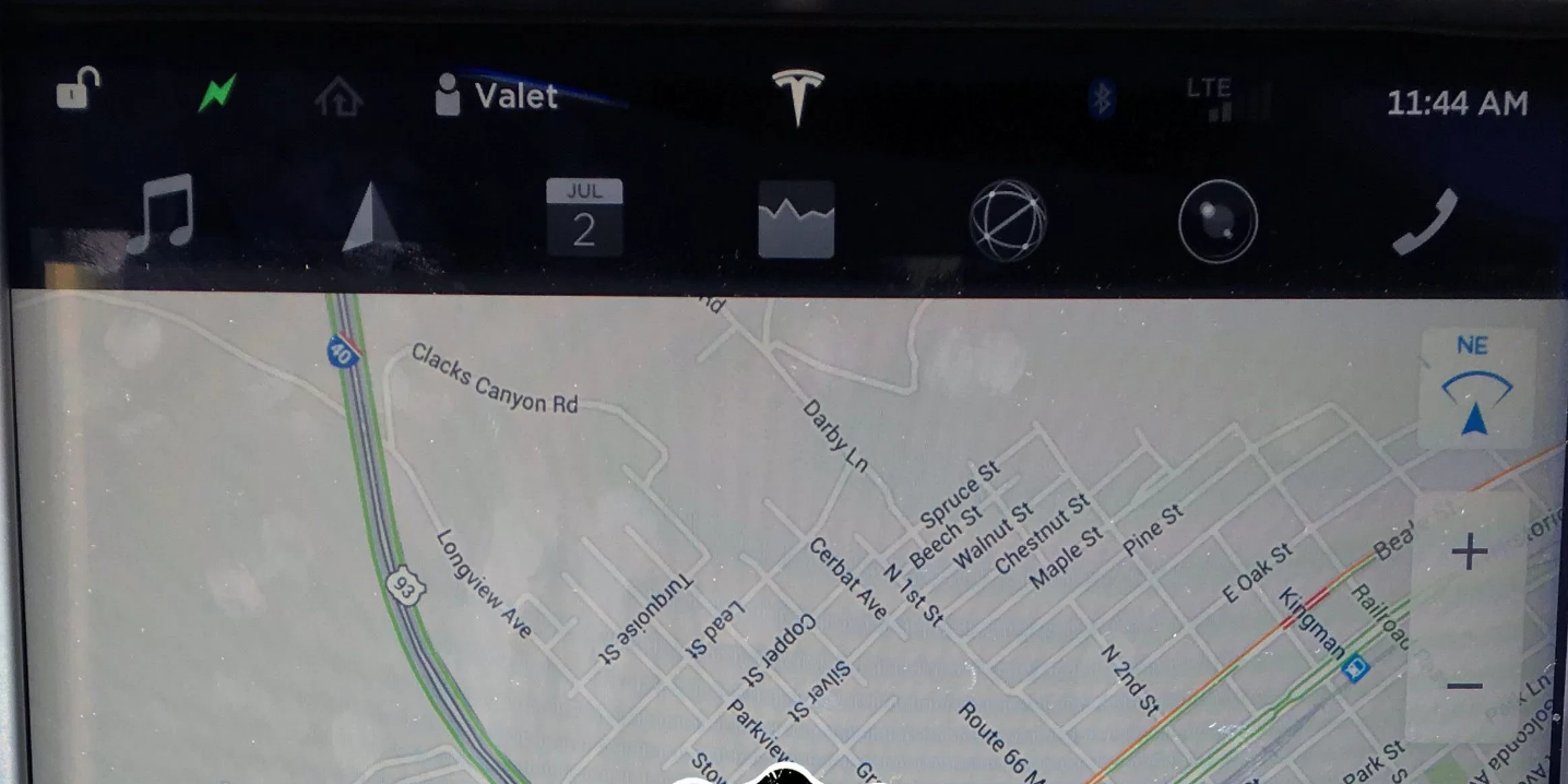 Tesla-Model-V8.0 software-screenshot