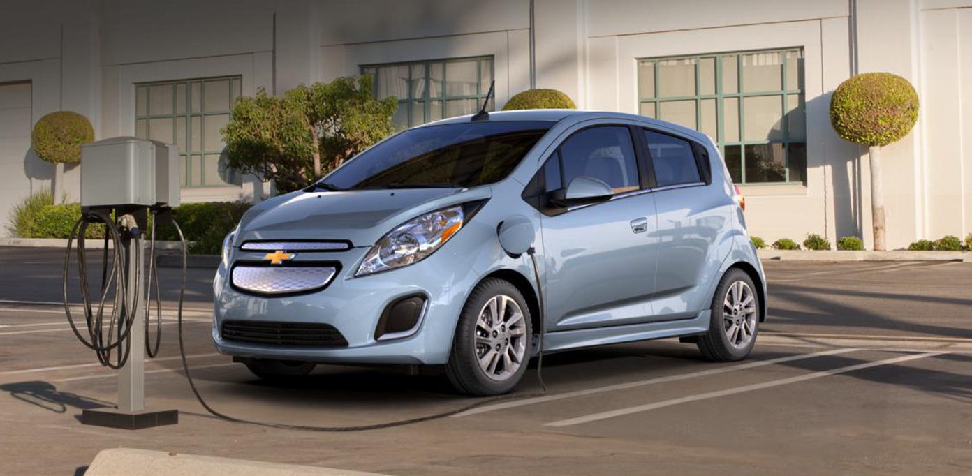 chevy-spark-ev-on-charger