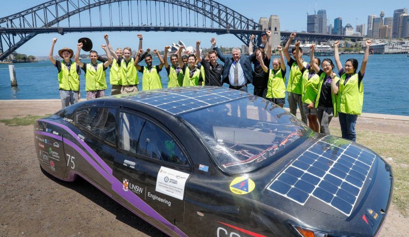 solar-powered car