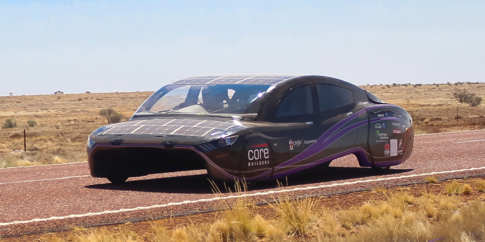 solar-powered car violet