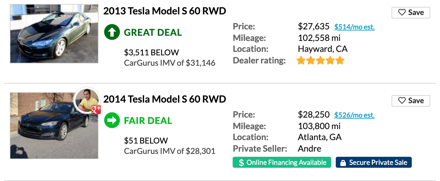 Cheap Tesla Model S