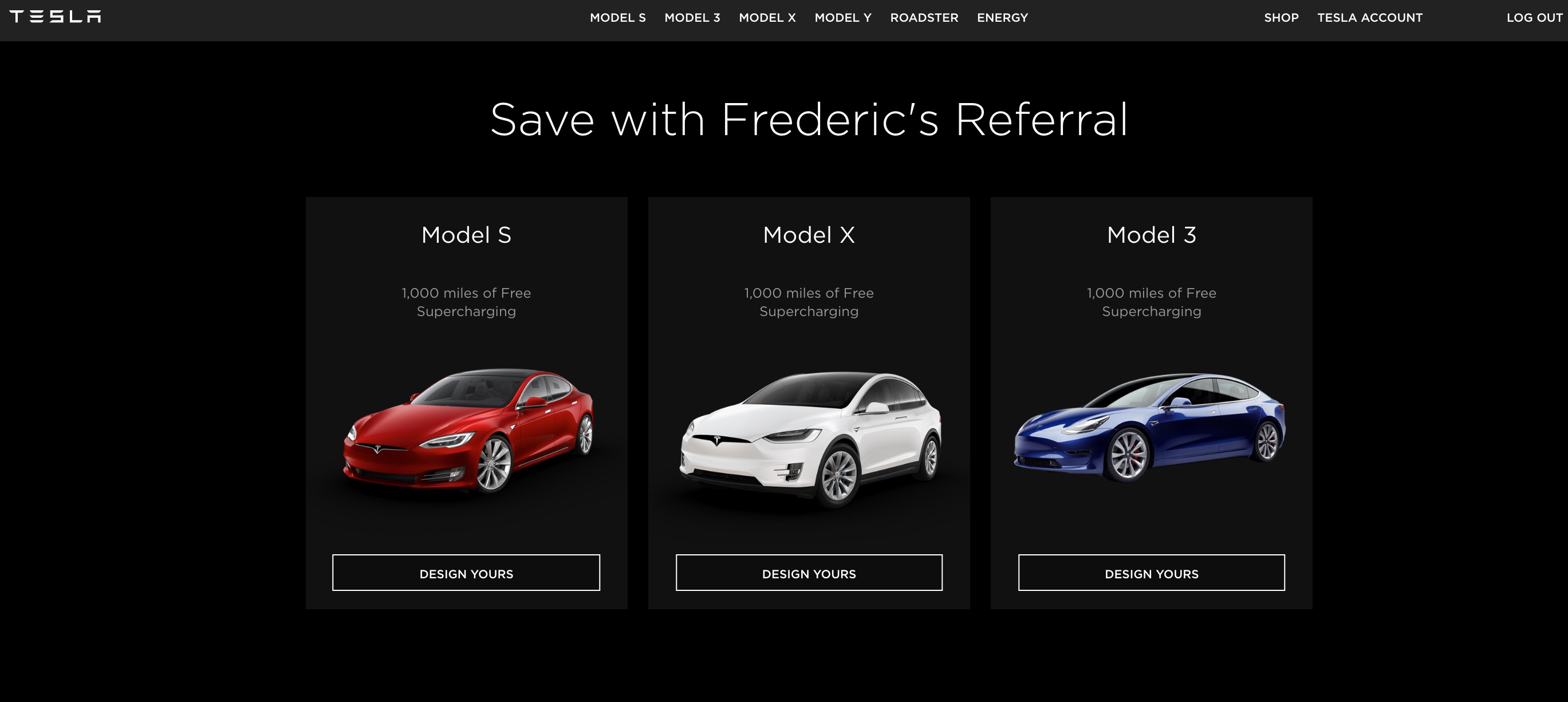 Tesla referral program
