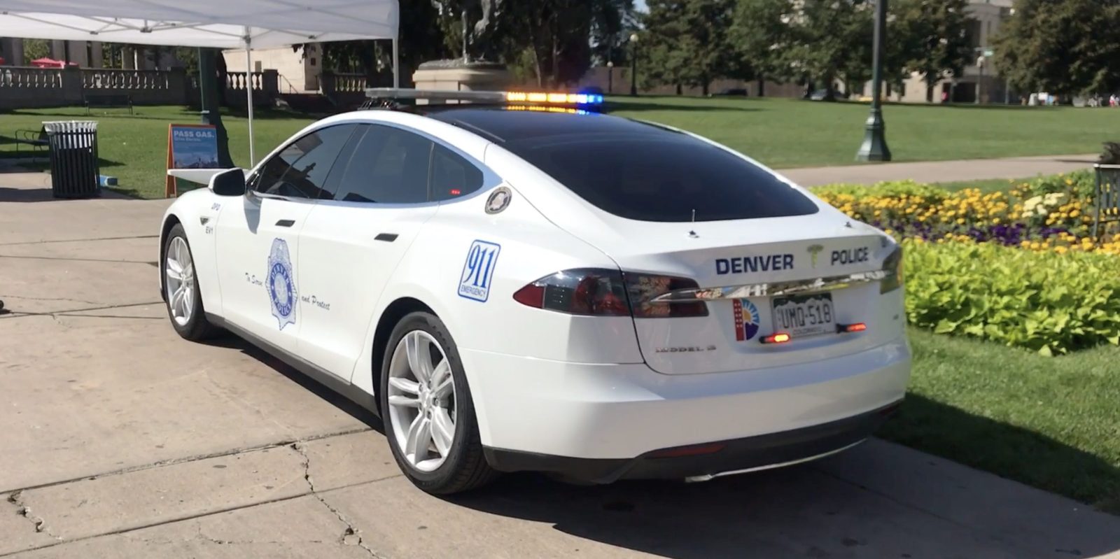 Tesla Model S Denver Police