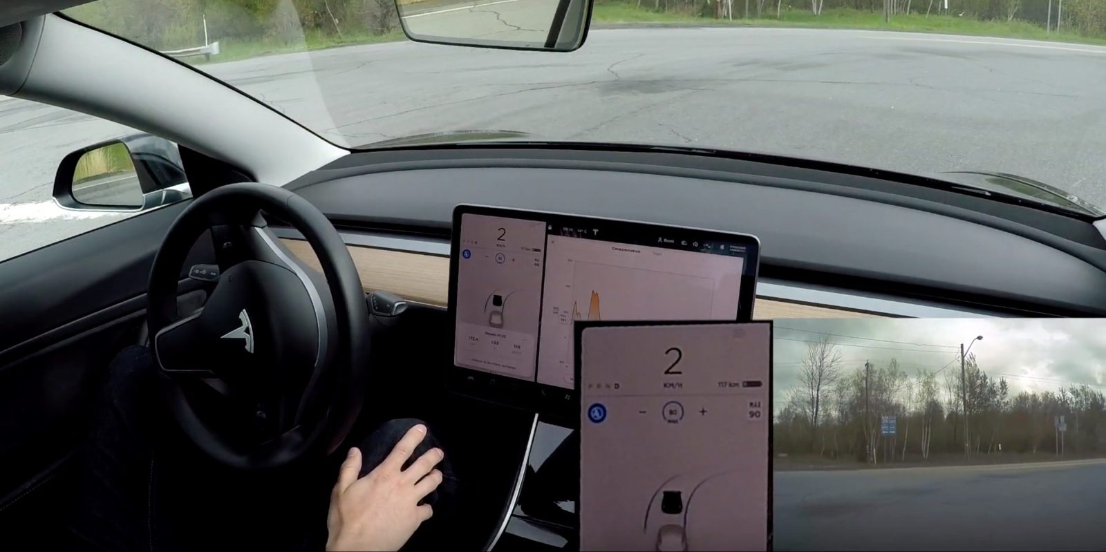 Tesla Autopilot intersection