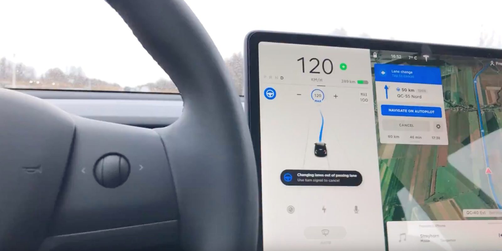 Tesla Navigate on Autopilot