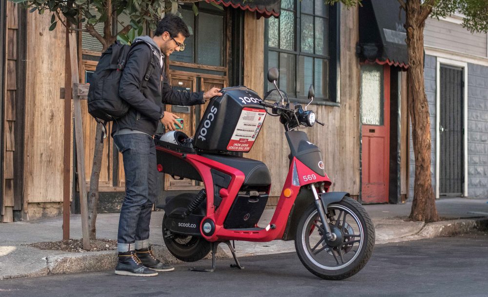 scoot electric moped