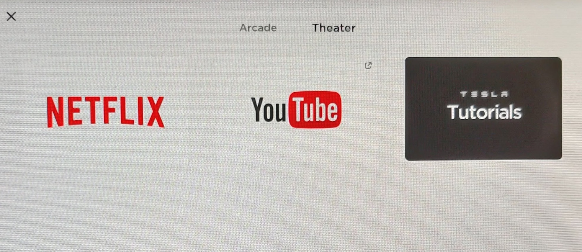Tesla V10 theater Netflix Youtube