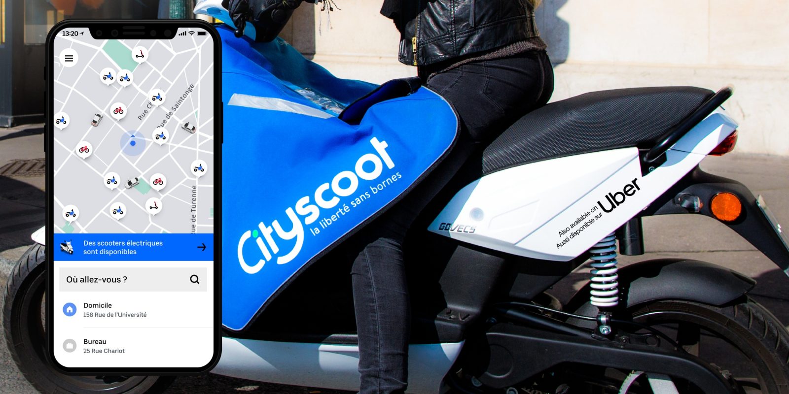uber cityscoot electric moped