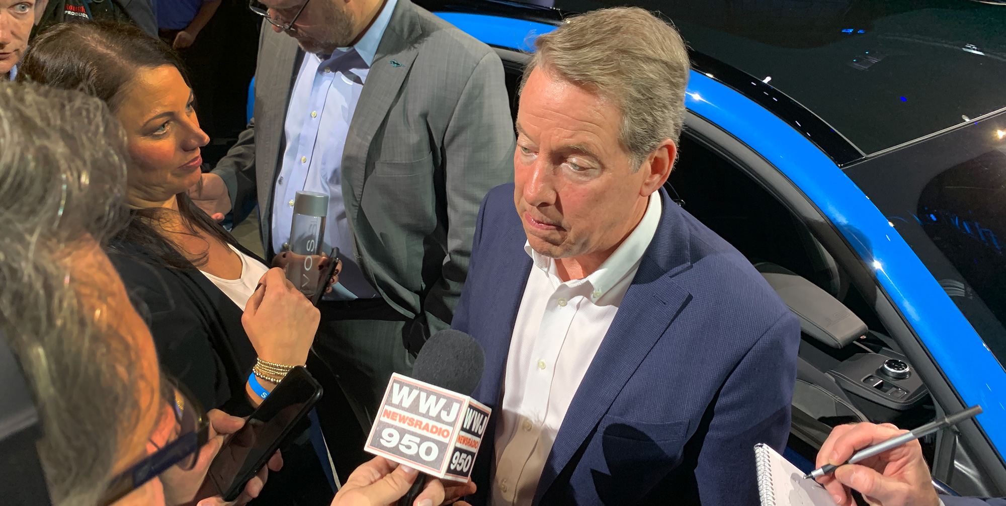 Bill Ford at the unveiling of the Mustang Mach-E