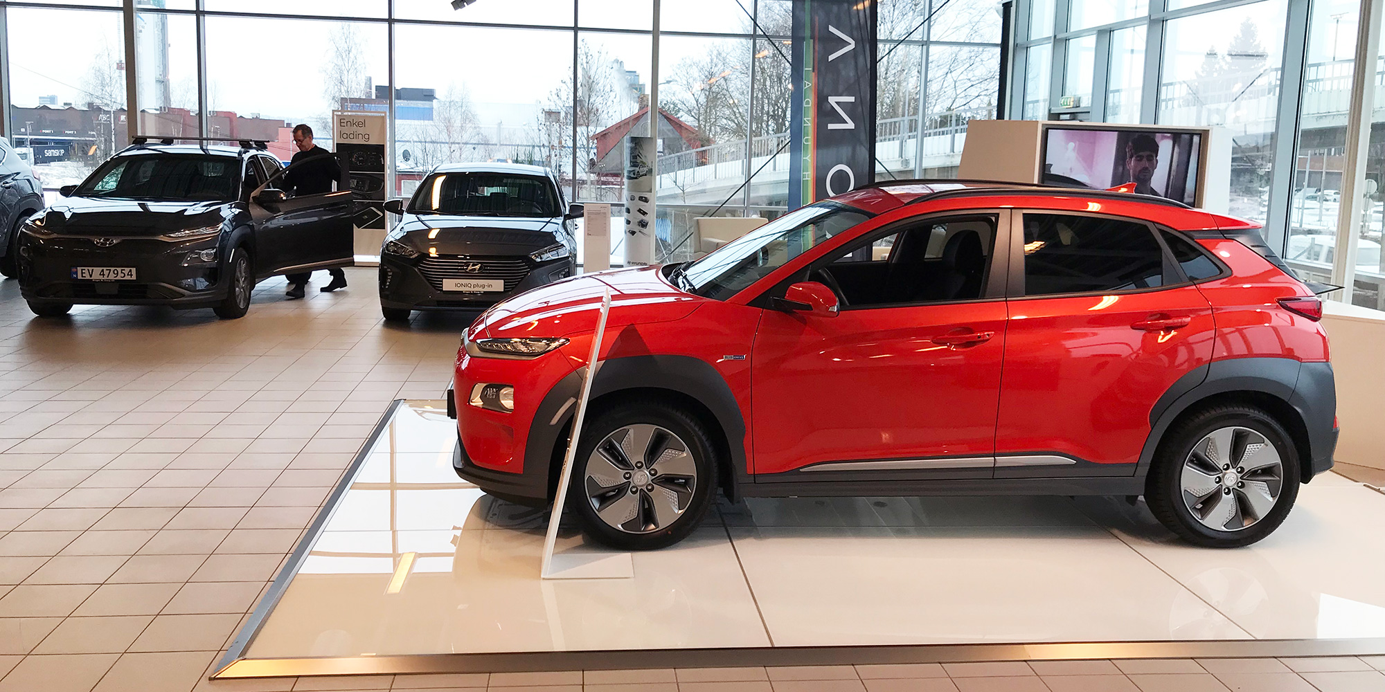 the Birger N. Haug Nissan dealership in Oslo is a big seller of Nissan LEAFs and Kona EVs