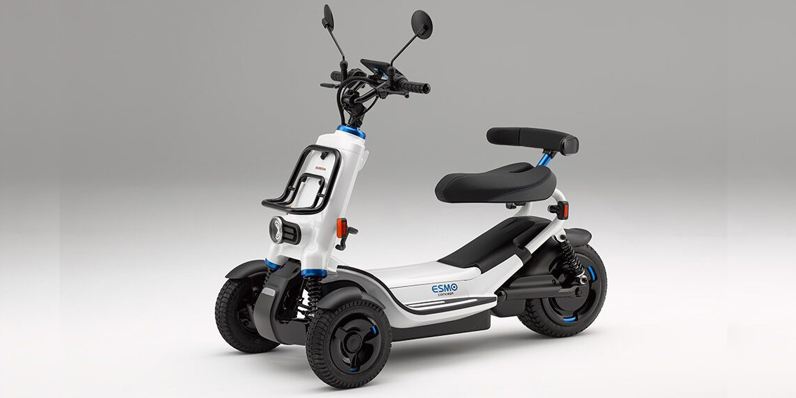Honda's Electric Smart Mobility (ESM) device, powered by a swappable 1-kWh battery