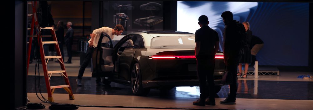 Lucid Air Dream Edition production reveal. Photo: Courtesy Lucid Motors