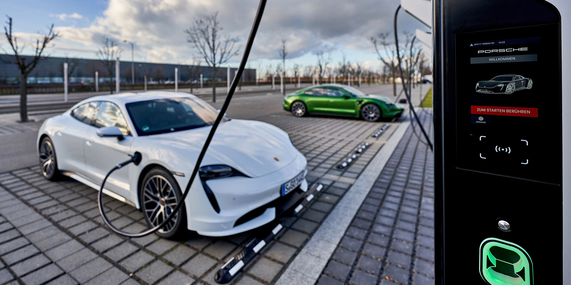 Porsche Turbo Charging, Taycan, Rapid-charging park, Leipzig