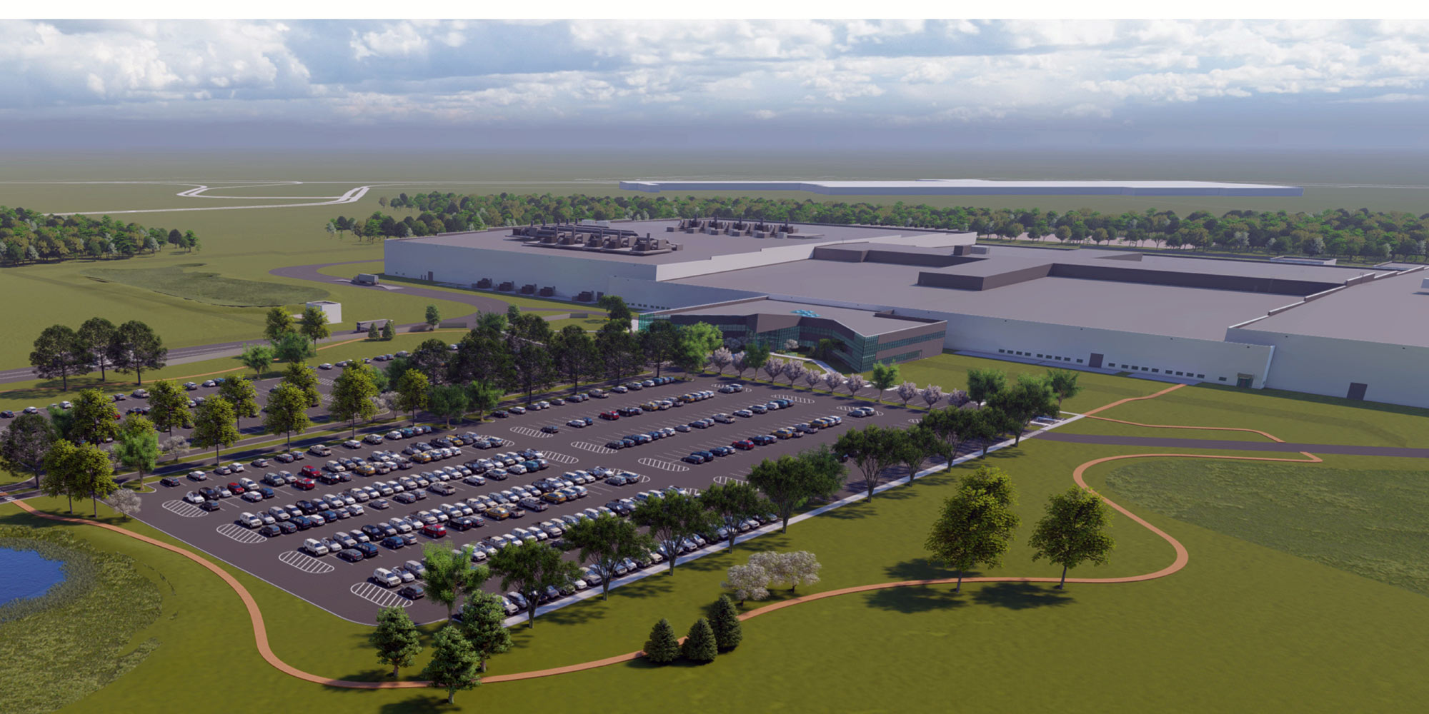 Rendering of GM-LG Chem facility in Lordstown, Ohio