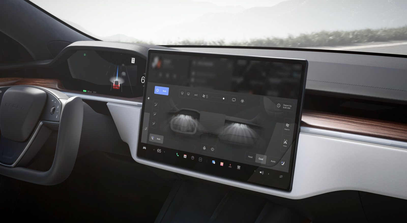 Tesla Model S interior