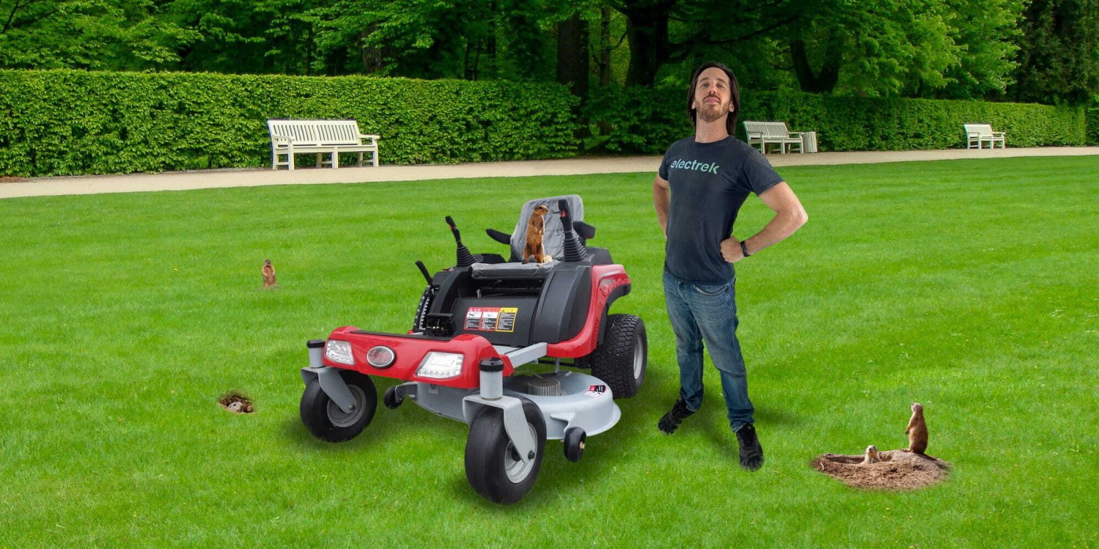 zero-turn electric lawnmower lawn mower